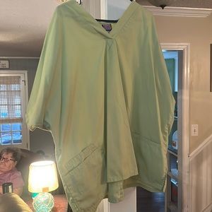 Cherokee workwear two pocket scrub top, 3X